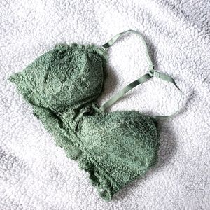 AERIE Eyelash Lace Padded Bralette